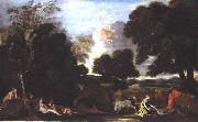 Nicolas Poussin Paysage avec Junon et Argus oil painting on canvas